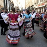 Matyo Folk Dance Ensemble in Vaci Street Danube Carnival Budapest